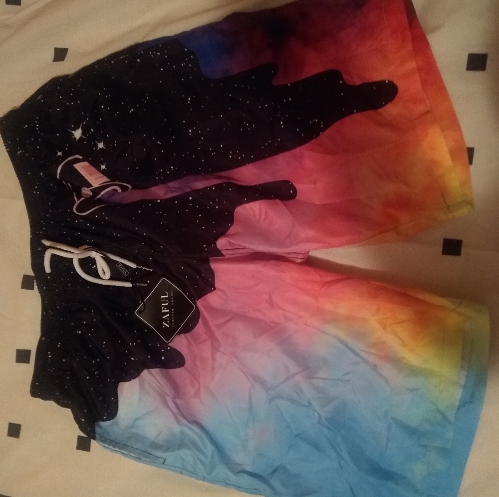 Galaxy Swim Trunks
